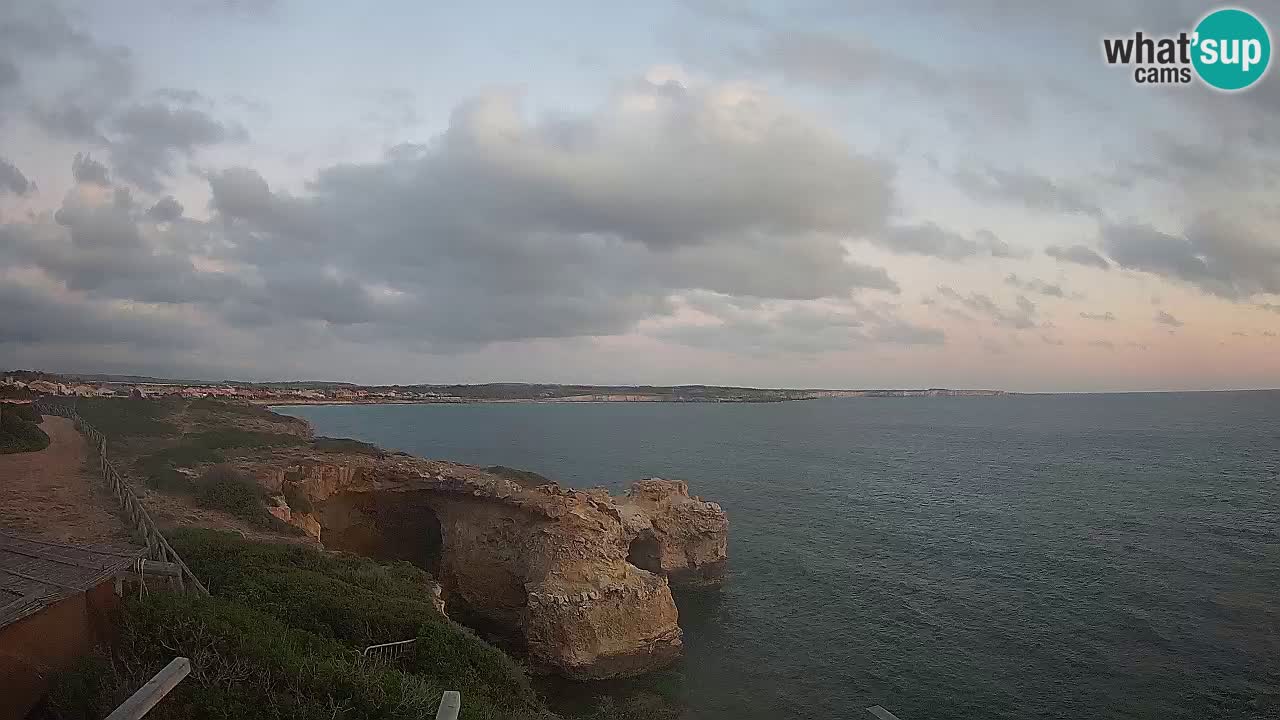 Live Webcam Putzu Idu beach – Arco di S’Architteddu – Oristano livecam Sardinia – Italy