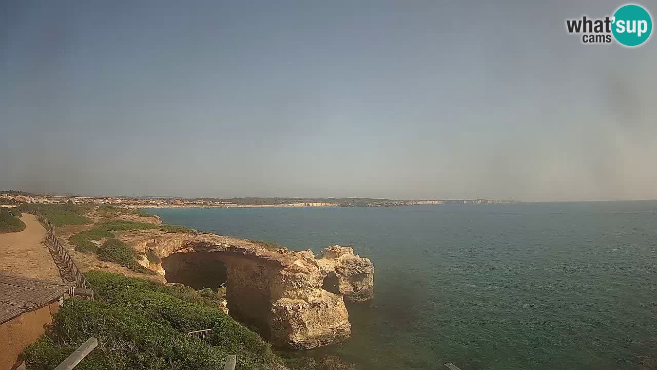 Live Webcam Putzu Idu Strand – Arco di S’Architteddu – Oristano livecam Sardinien – Italien