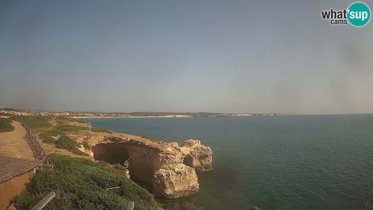 Live Webcam Putzu Idu beach – Arco di S’Architteddu – Oristano livecam Sardinia – Italy