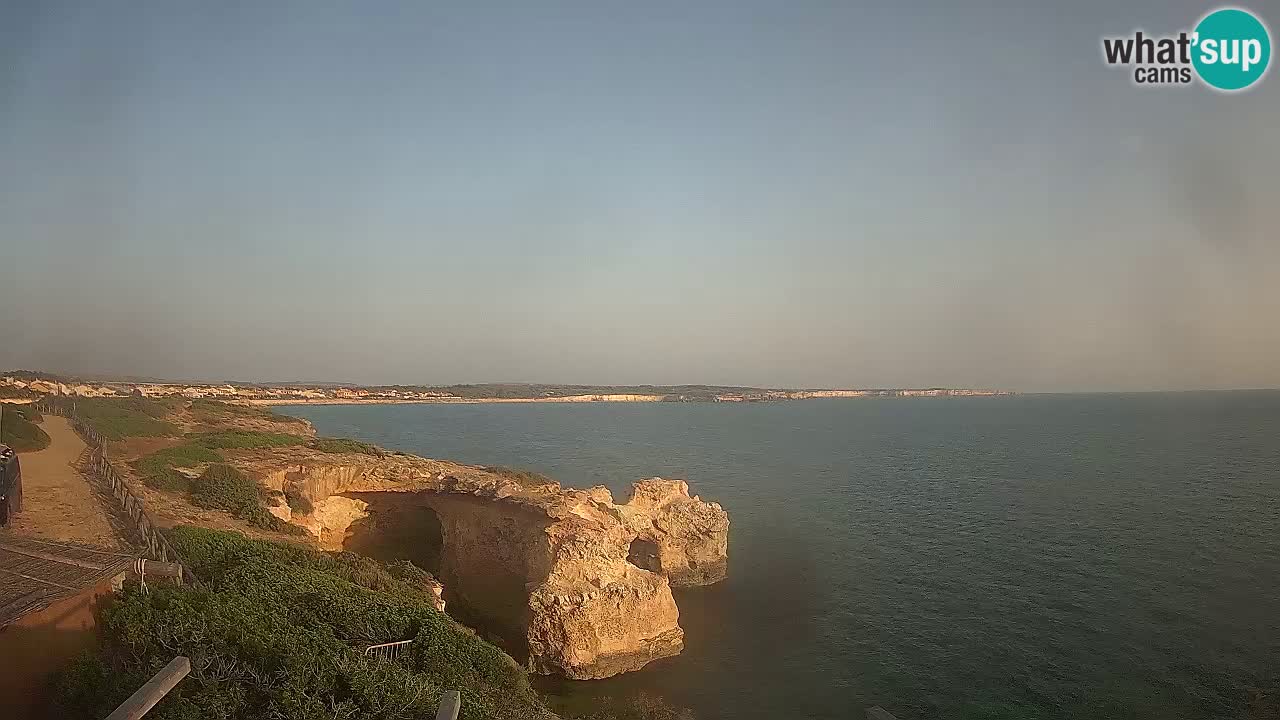 Live Webcam Putzu Idu beach – Arco di S’Architteddu – Oristano livecam Sardinia – Italy