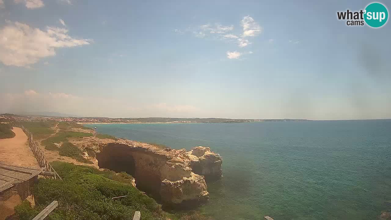 Live Webcam Putzu Idu beach – Arco di S’Architteddu – Oristano livecam Sardinia – Italy