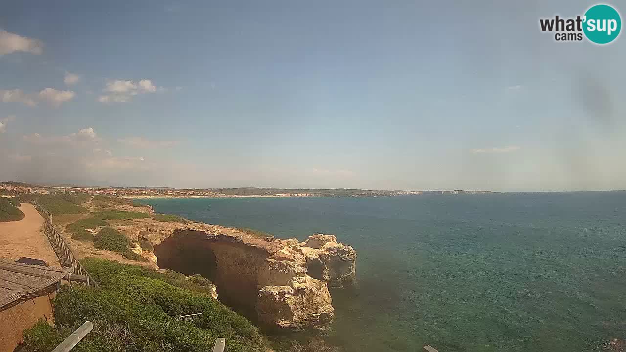 Live Webcam Putzu Idu beach – Arco di S’Architteddu – Oristano livecam Sardinia – Italy