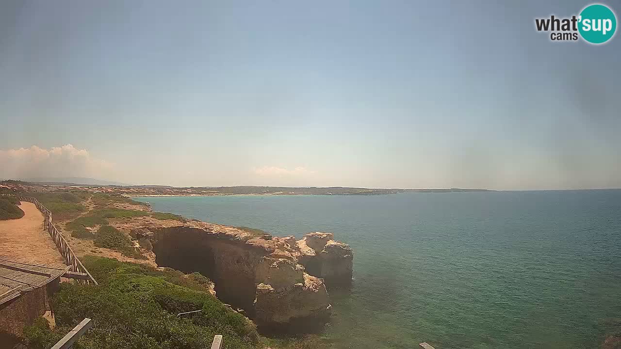 Live Webcam Putzu Idu beach – Arco di S’Architteddu – Oristano livecam Sardinia – Italy