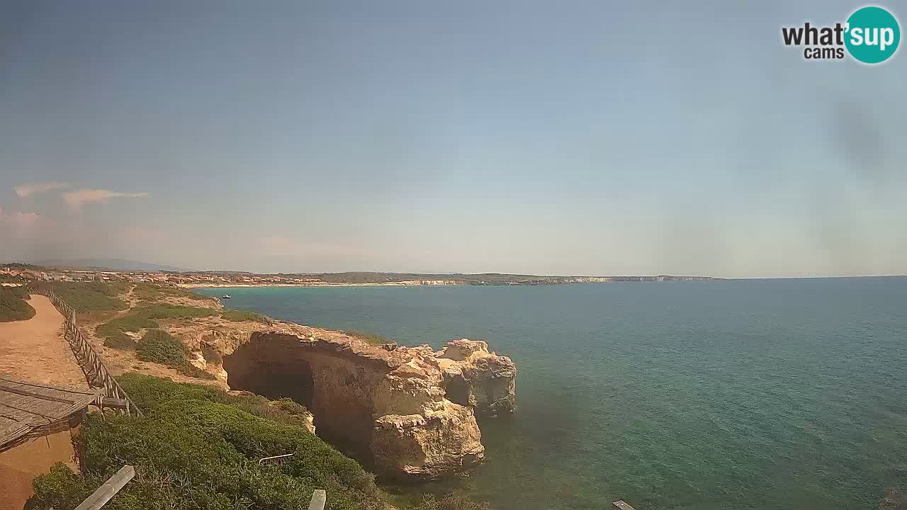 Live Webcam Putzu Idu beach – Arco di S’Architteddu – Oristano livecam Sardinia – Italy