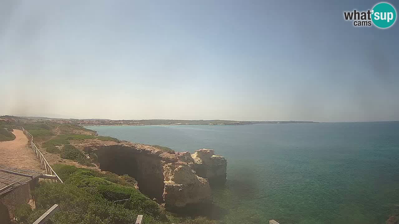 Spletna kamera v živo Plaža Putzu Idu – Arco di S’Architteddu – webcam Oristano Sardinija – Italija