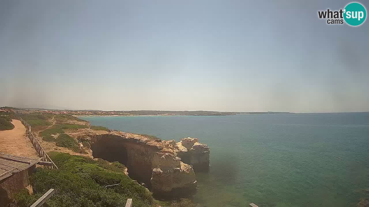 Live Webcam Putzu Idu beach – Arco di S’Architteddu – Oristano livecam Sardinia – Italy