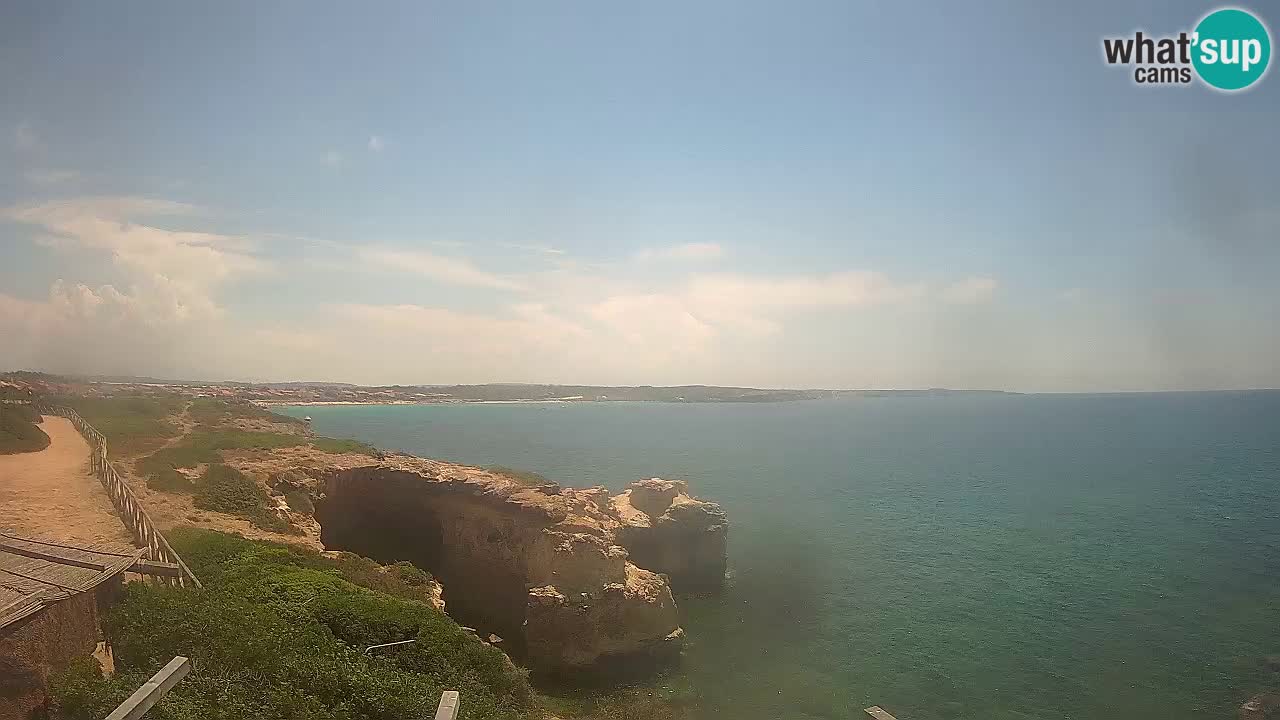 Live Webcam Putzu Idu beach – Arco di S’Architteddu – Oristano livecam Sardinia – Italy