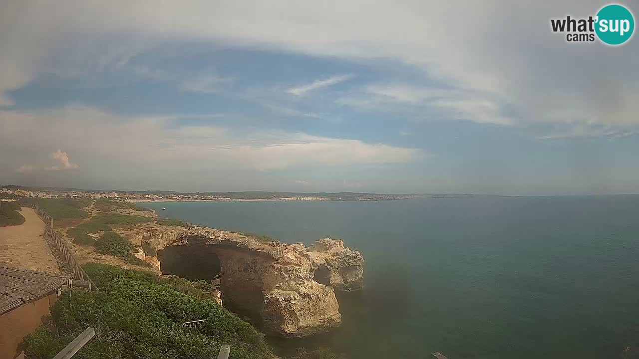 Live Webcam Putzu Idu beach – Arco di S’Architteddu – Oristano livecam Sardinia – Italy