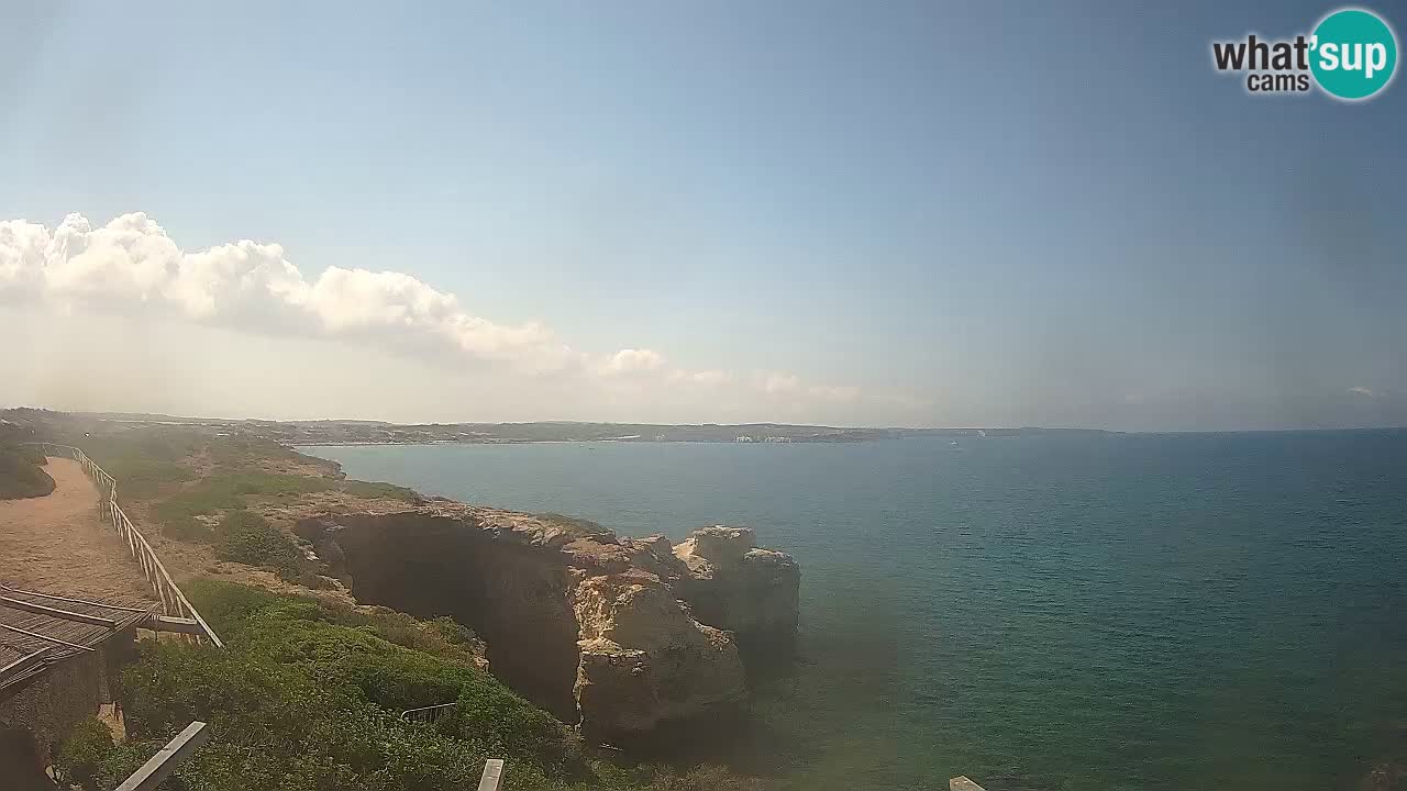 Spletna kamera v živo Plaža Putzu Idu – Arco di S’Architteddu – webcam Oristano Sardinija – Italija