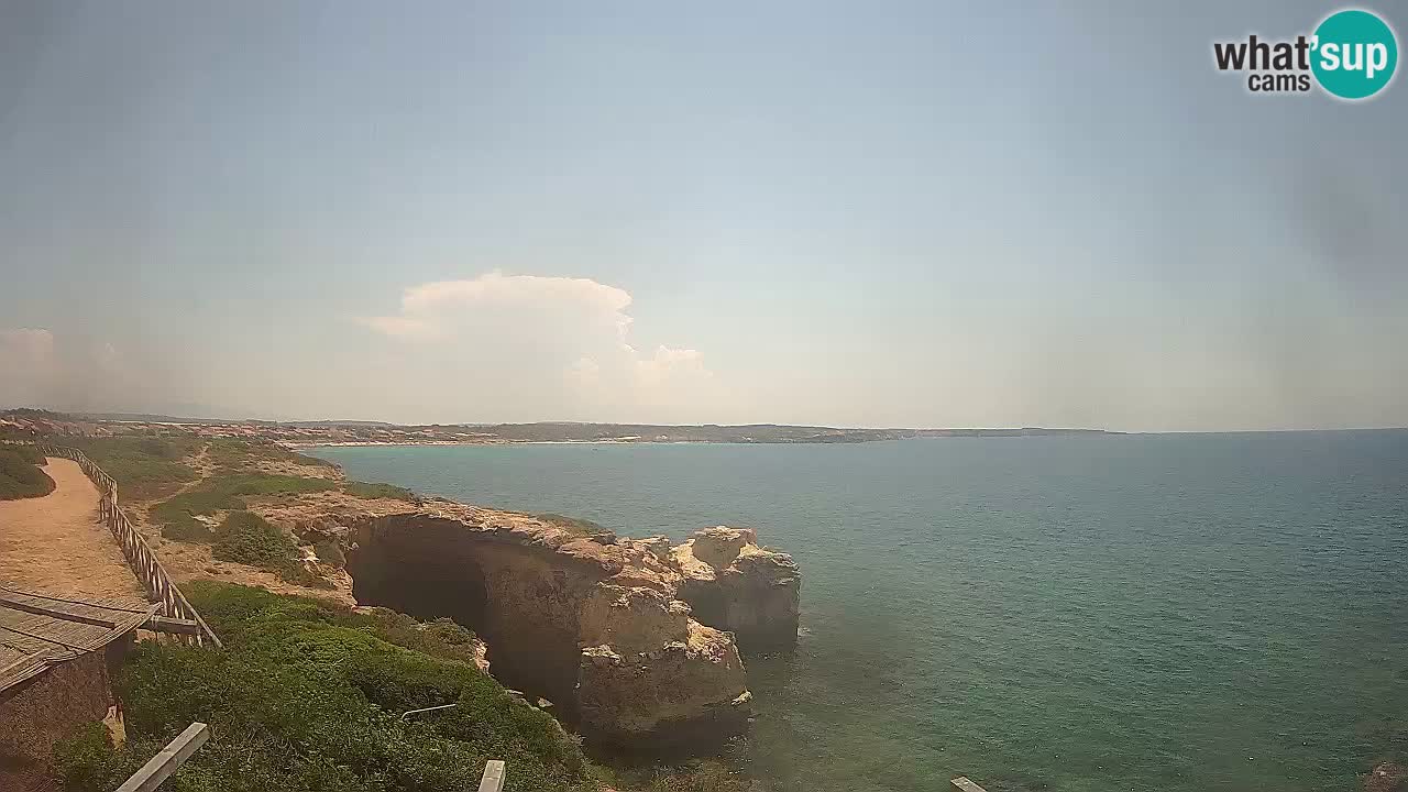 Live Webcam Putzu Idu beach – Arco di S’Architteddu – Oristano livecam Sardinia – Italy