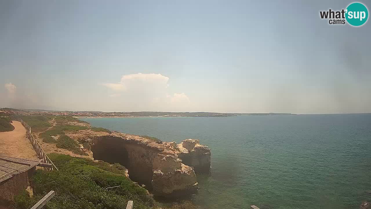 Live Webcam Putzu Idu beach – Arco di S’Architteddu – Oristano livecam Sardinia – Italy