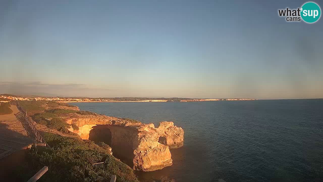 Live Webcam Putzu Idu Strand – Arco di S’Architteddu – Oristano livecam Sardinien – Italien