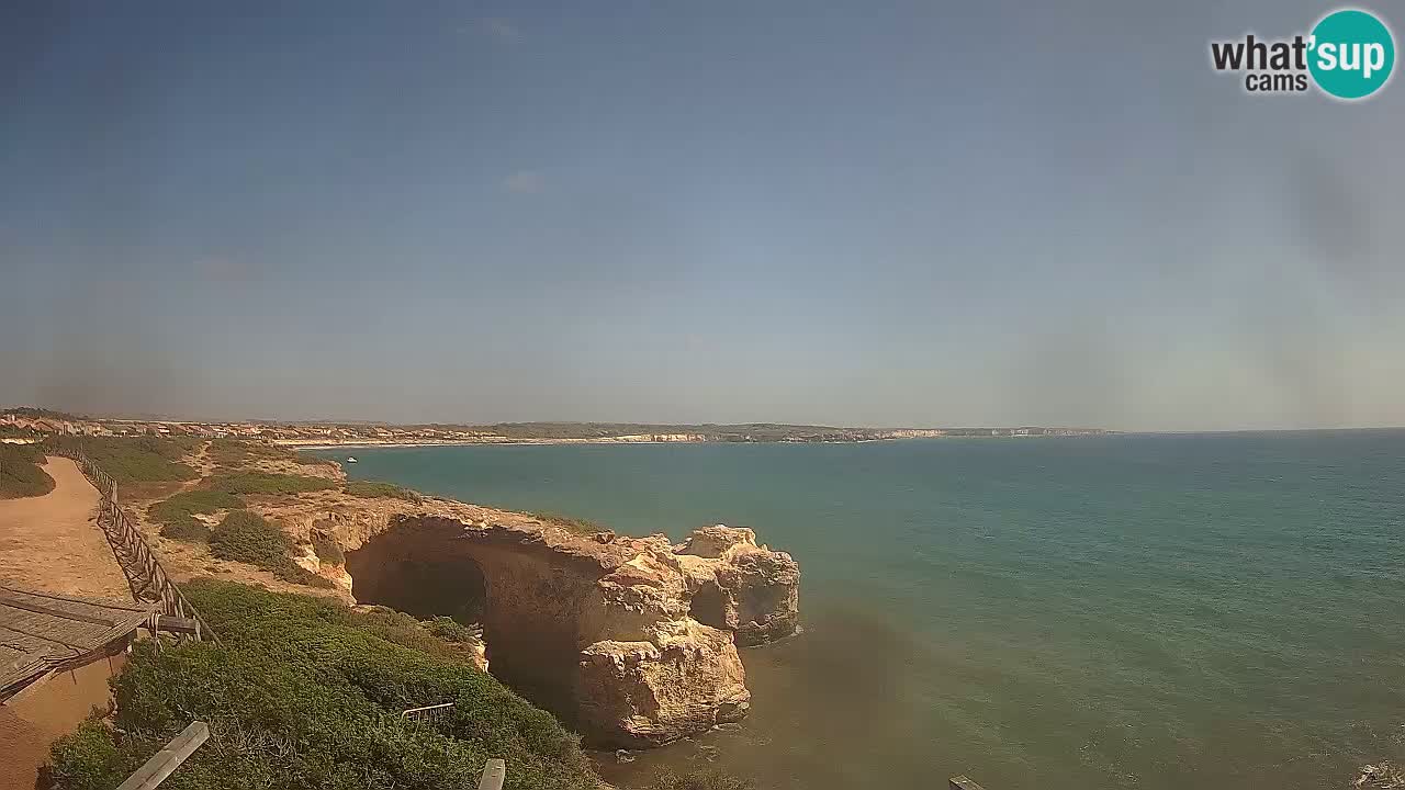 Live Webcam Putzu Idu beach – Arco di S’Architteddu – Oristano livecam Sardinia – Italy