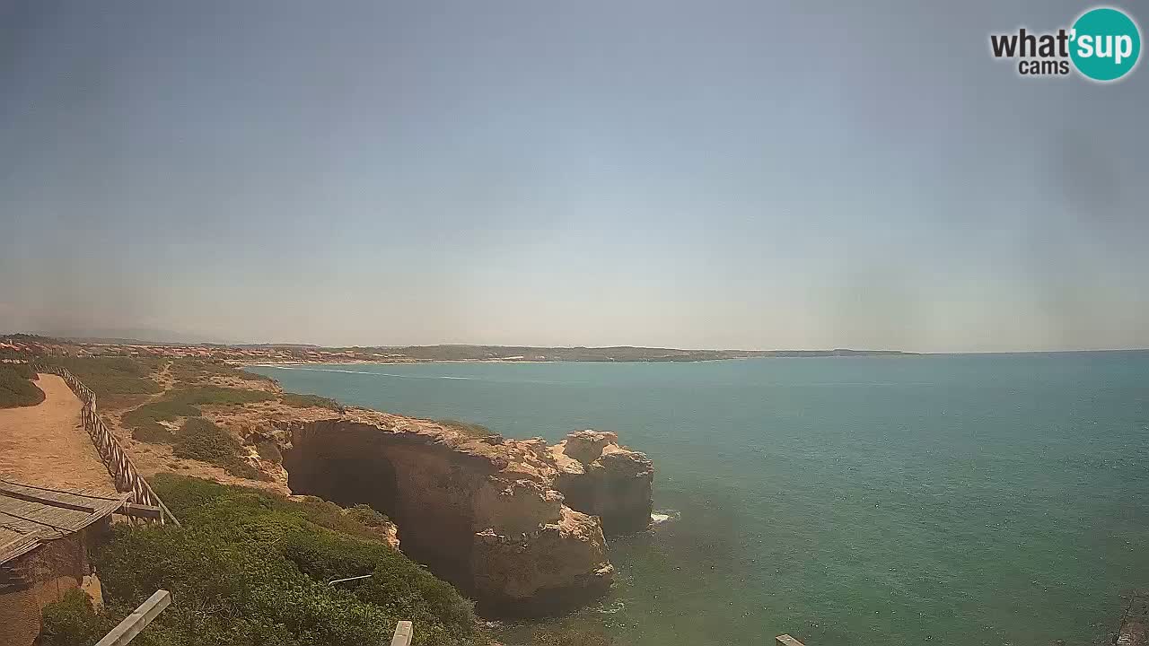 Live Webcam Putzu Idu beach – Arco di S’Architteddu – Oristano livecam Cerdeña – Italia