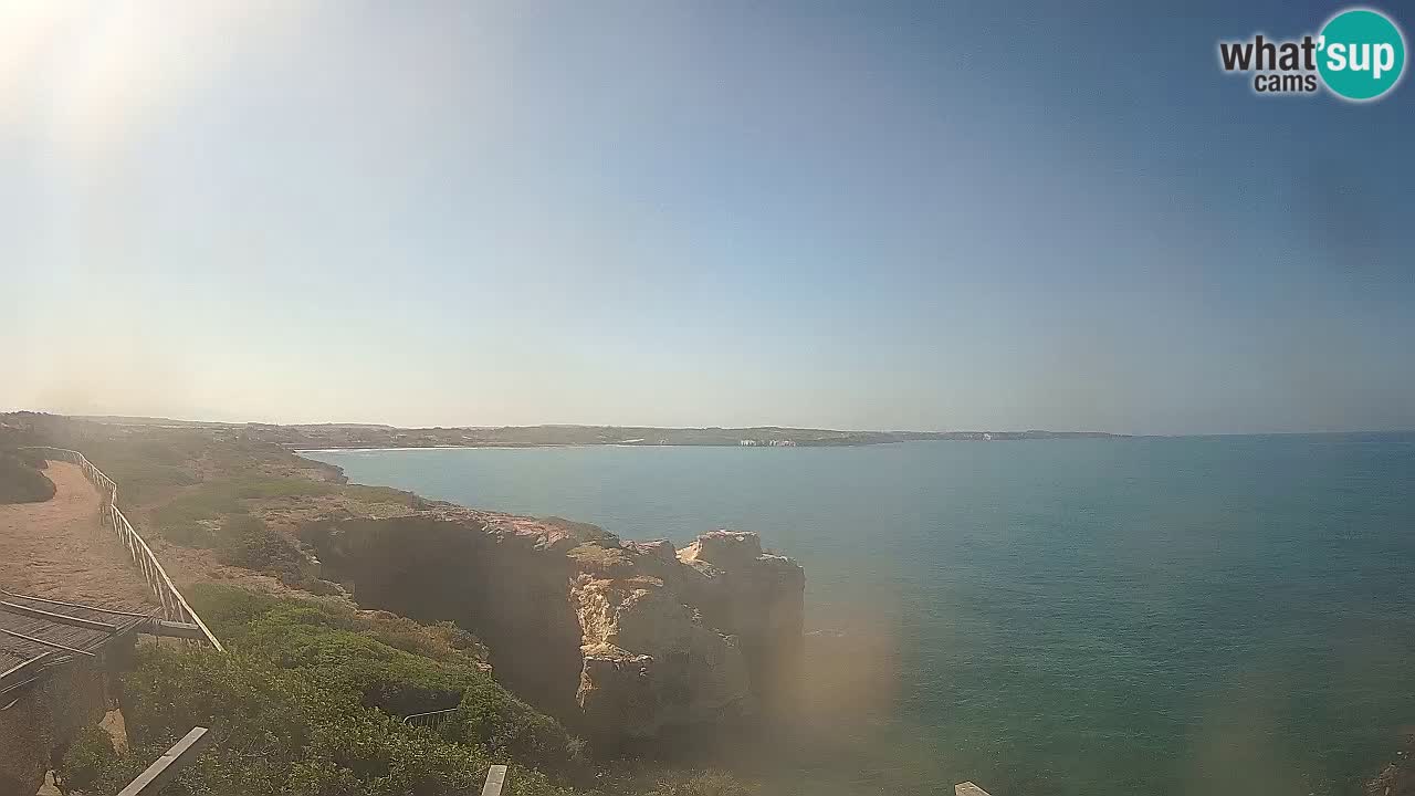 Live Webcam Putzu Idu beach – Arco di S’Architteddu – Oristano livecam Cerdeña – Italia