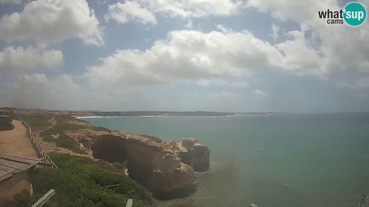 Live Webcam Putzu Idu beach – Arco di S’Architteddu – Oristano livecam Sardinia – Italy