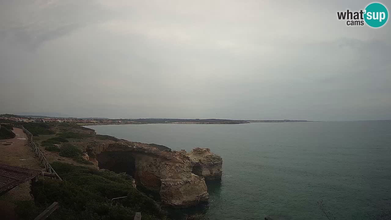 Live Webcam Putzu Idu beach – Arco di S’Architteddu – Oristano livecam Cerdeña – Italia