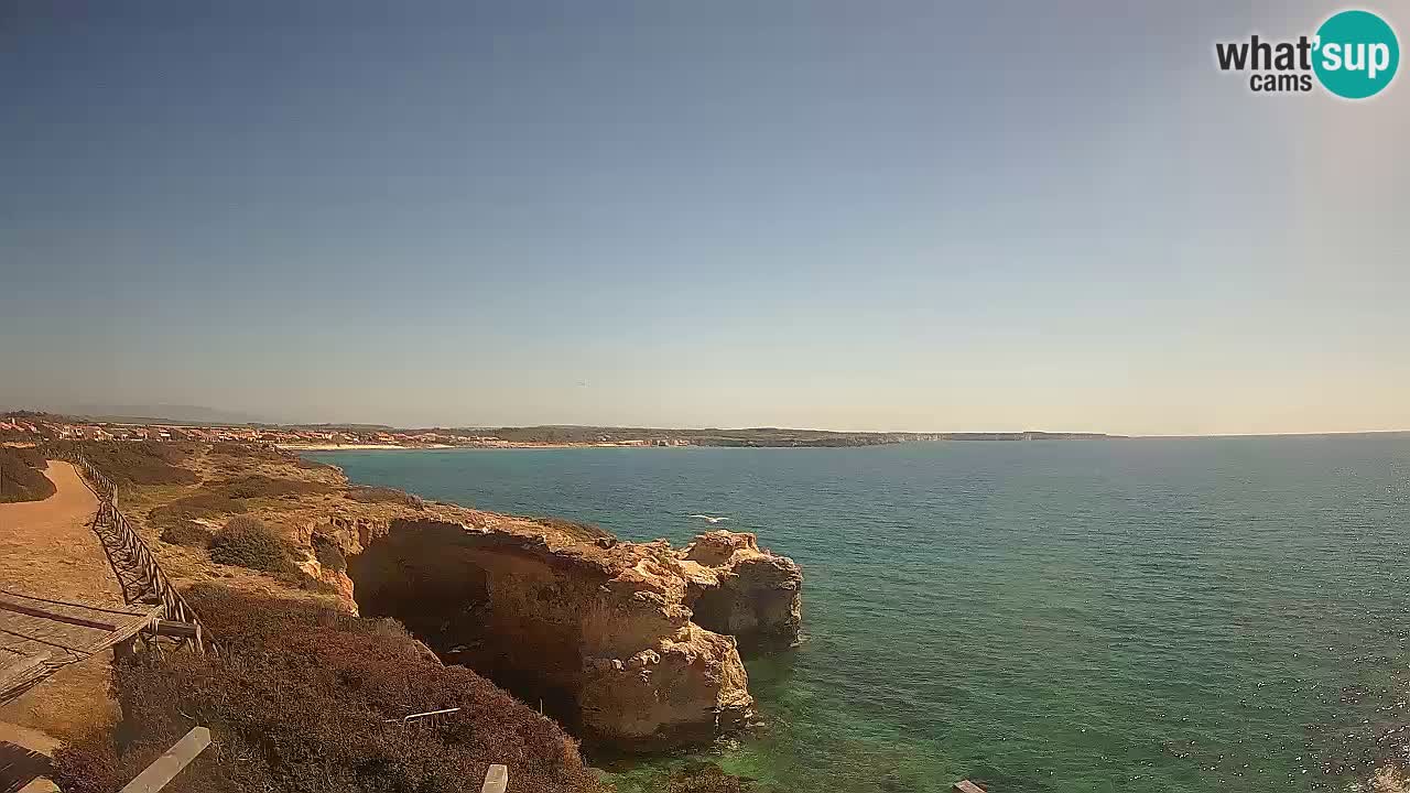 Live Webcam Putzu Idu beach – Arco di S’Architteddu – Oristano livecam Sardinia – Italy
