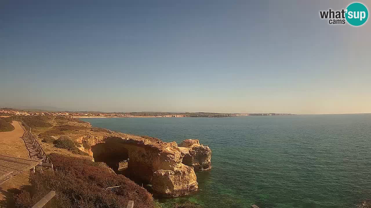 Live Webcam Putzu Idu Strand – Arco di S’Architteddu – Oristano livecam Sardinien – Italien