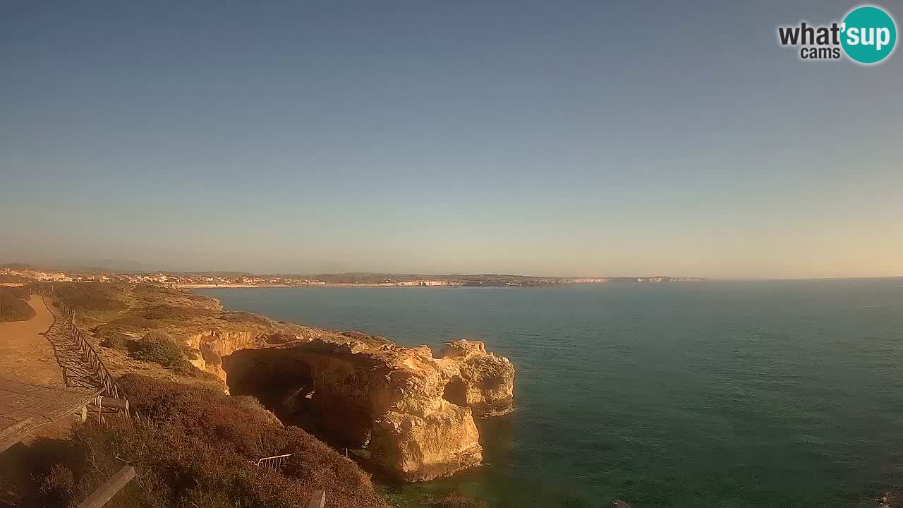 Live Webcam Putzu Idu beach – Arco di S’Architteddu – Oristano livecam Sardinia – Italy