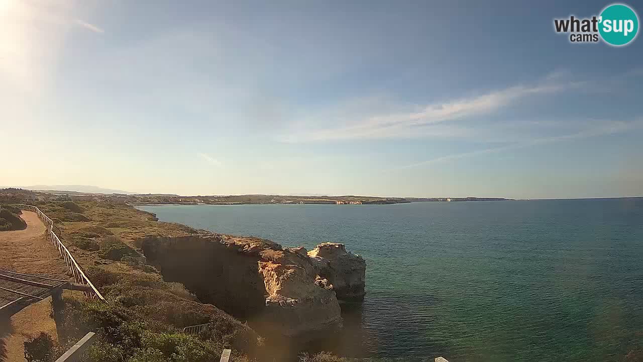 Live Webcam Putzu Idu beach – Arco di S’Architteddu – Oristano livecam Sardinia – Italy