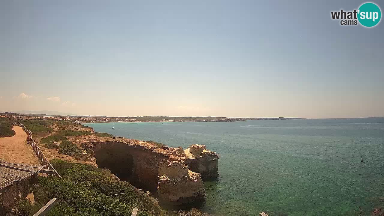 Live Webcam Putzu Idu Strand – Arco di S’Architteddu – Oristano livecam Sardinien – Italien