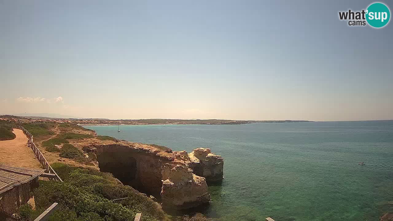 Live Webcam Putzu Idu beach – Arco di S’Architteddu – Oristano livecam Cerdeña – Italia