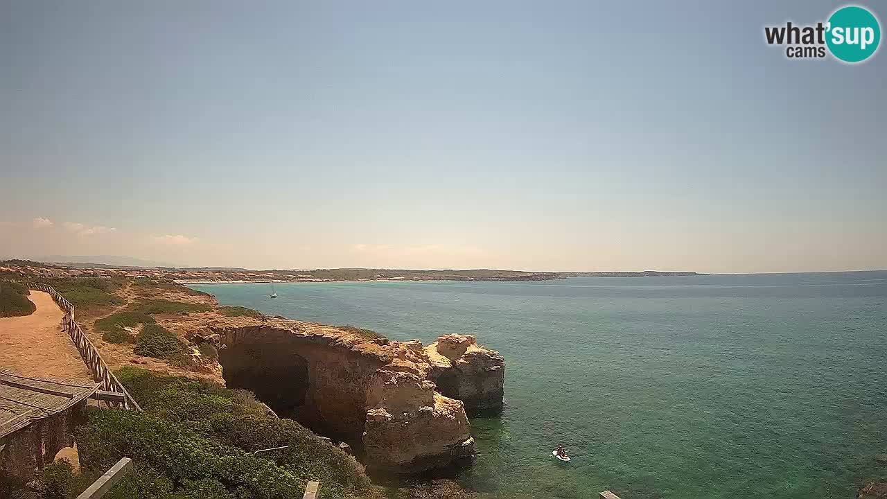 Live Webcam Putzu Idu Strand – Arco di S’Architteddu – Oristano livecam Sardinien – Italien