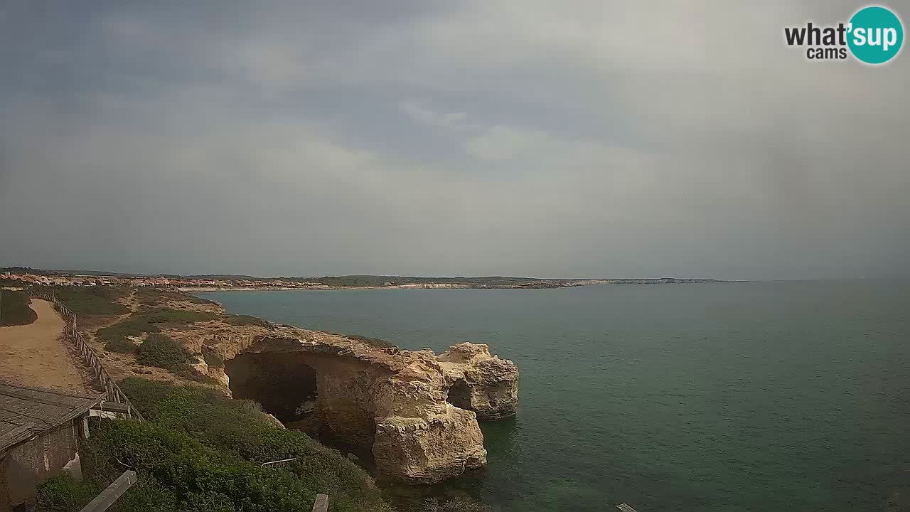 Live Webcam Putzu Idu Strand – Arco di S’Architteddu – Oristano livecam Sardinien – Italien