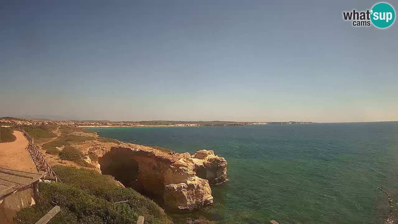 Live Webcam Putzu Idu beach – Arco di S’Architteddu – Oristano livecam Sardinia – Italy