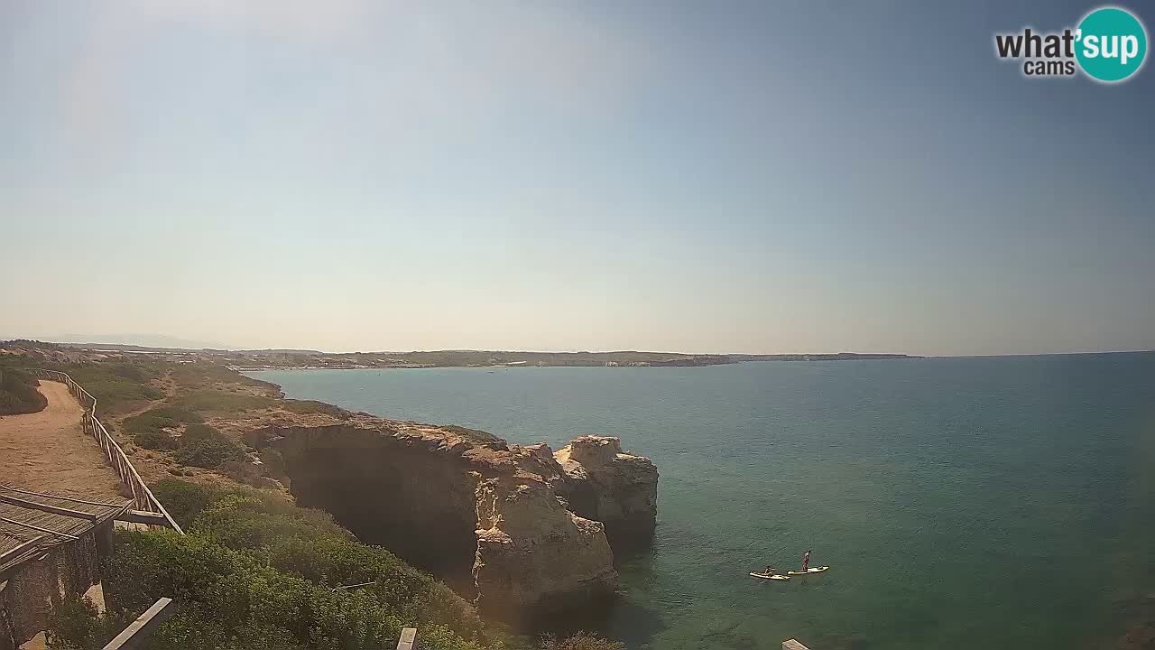 Live Webcam Putzu Idu beach – Arco di S’Architteddu – Oristano livecam Sardinia – Italy