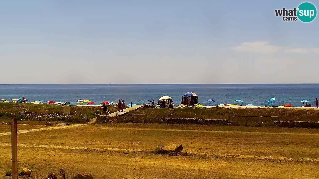 Strand Is Arutas webcam | Oristano – Sardinien