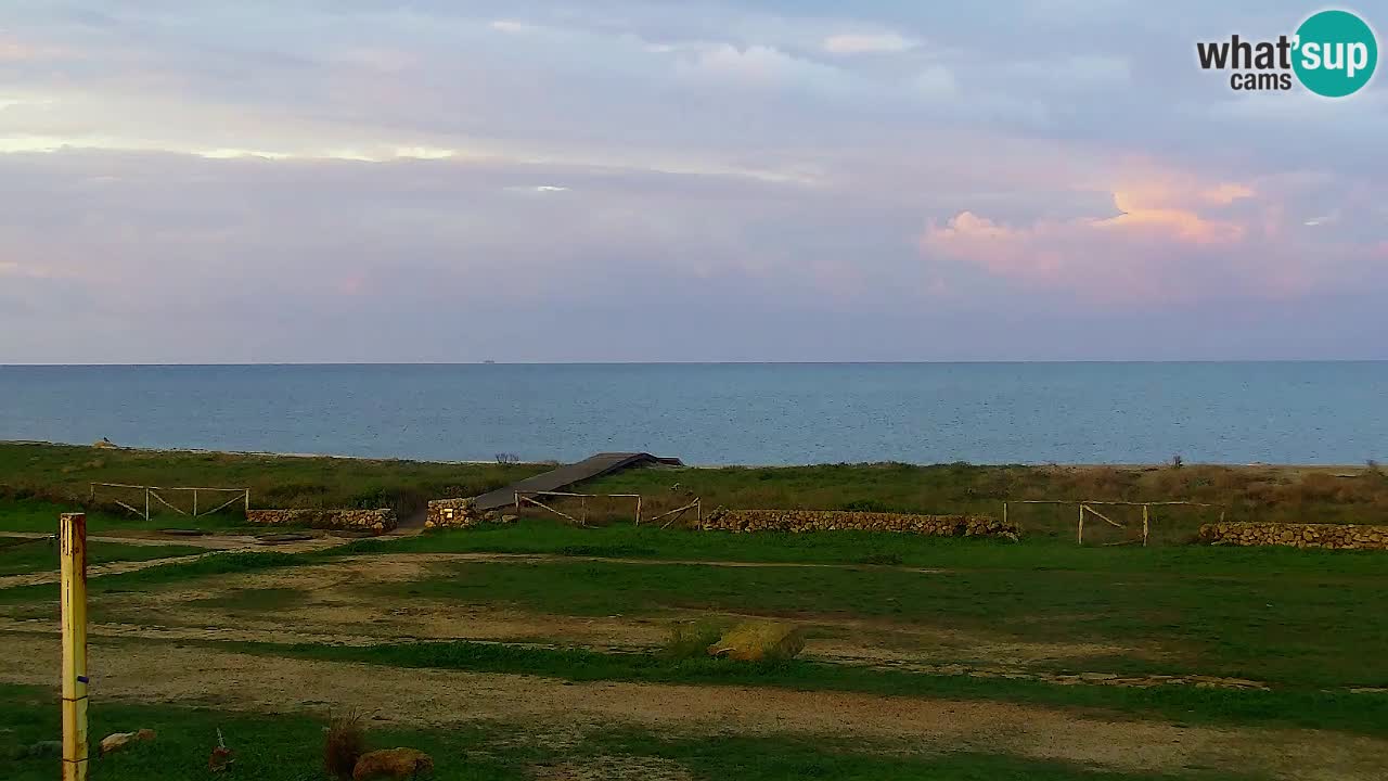 Web kamera Is Arutas plaža | Oristano – Sardinija