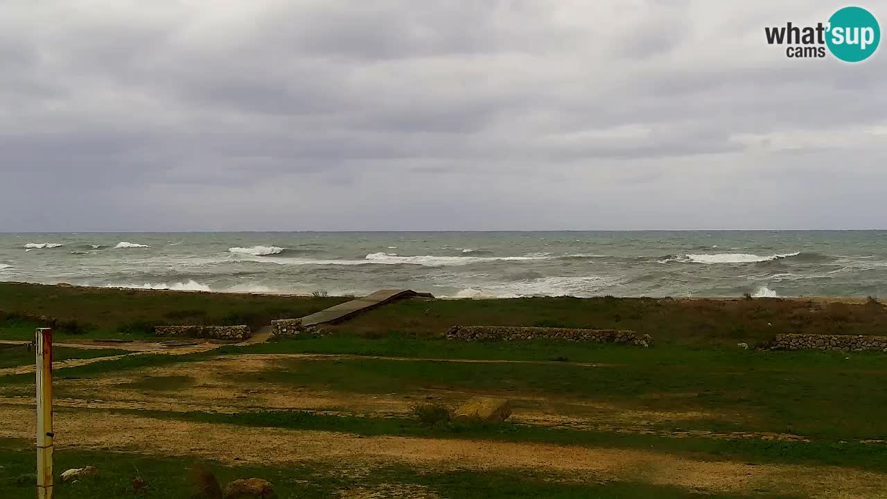 Strand Is Arutas webcam | Oristano – Sardinien