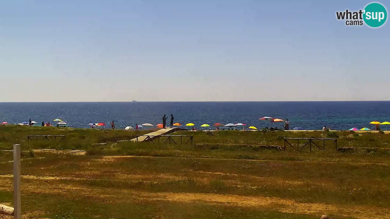 Web kamera Is Arutas plaža | Oristano – Sardinija