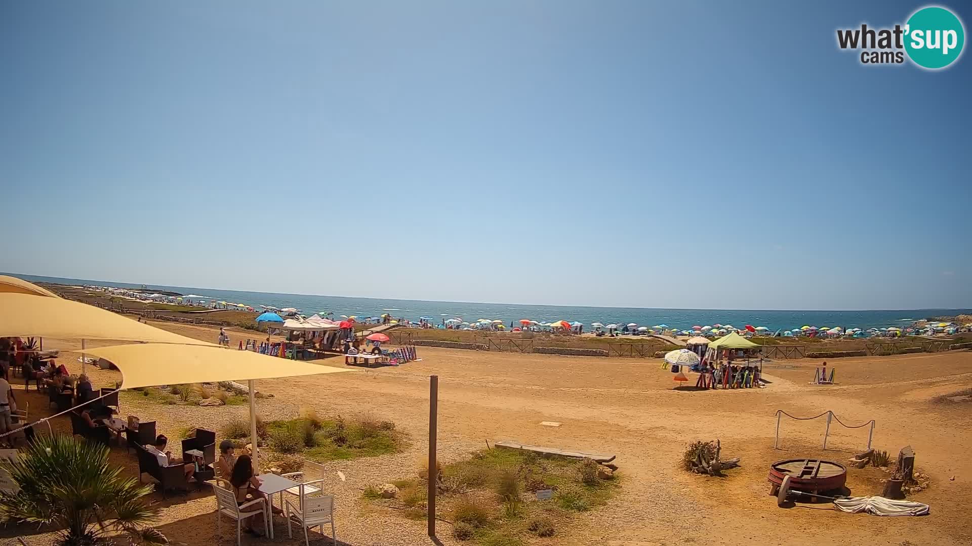 Strand Is Arutas webcam | Oristano – Sardinien