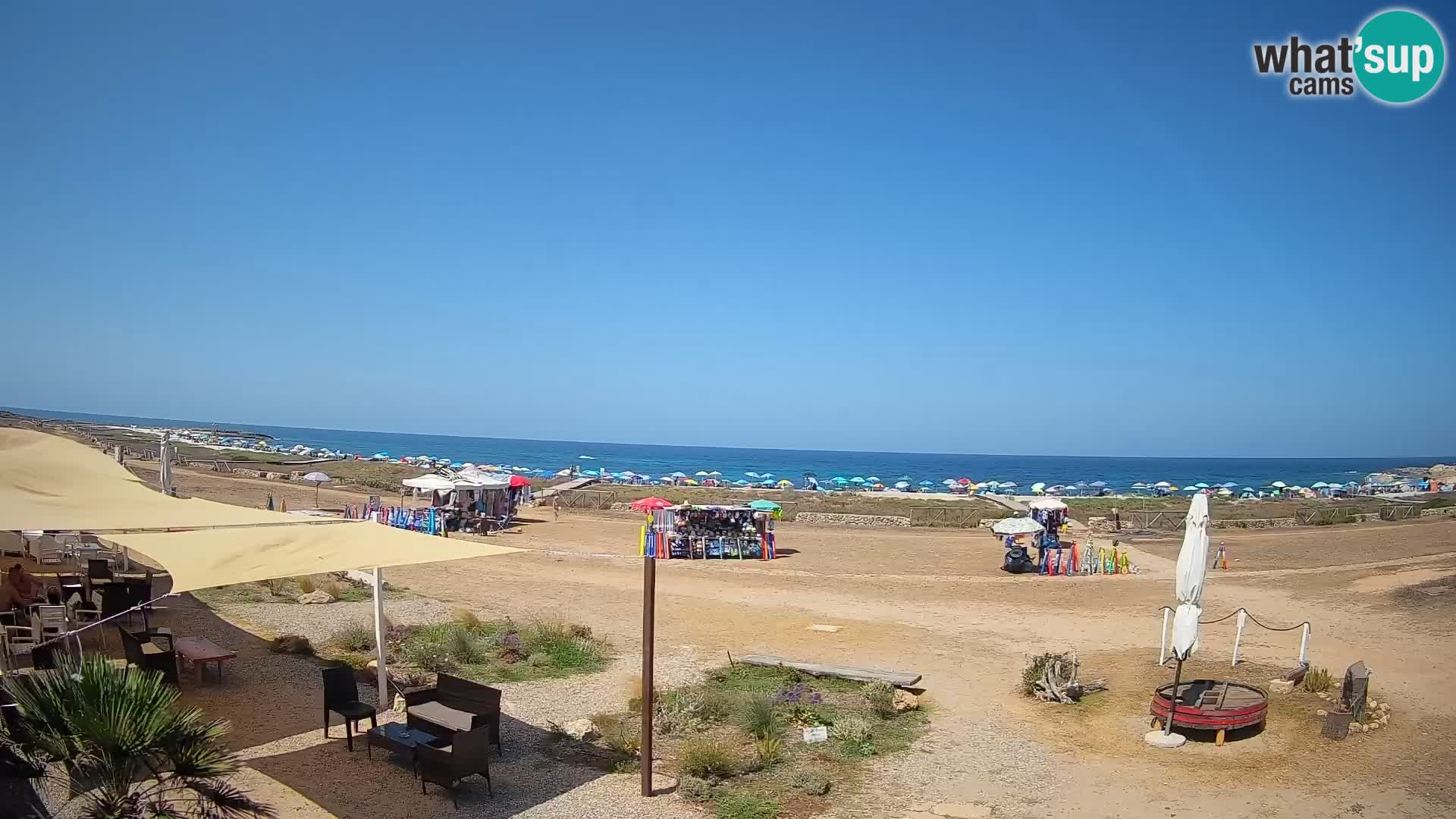 Strand Is Arutas webcam | Oristano – Sardinien