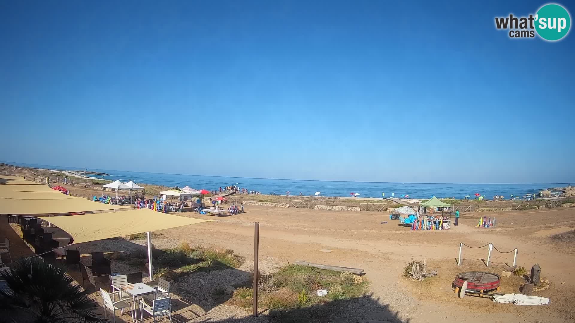 Strand Is Arutas webcam | Oristano – Sardinien