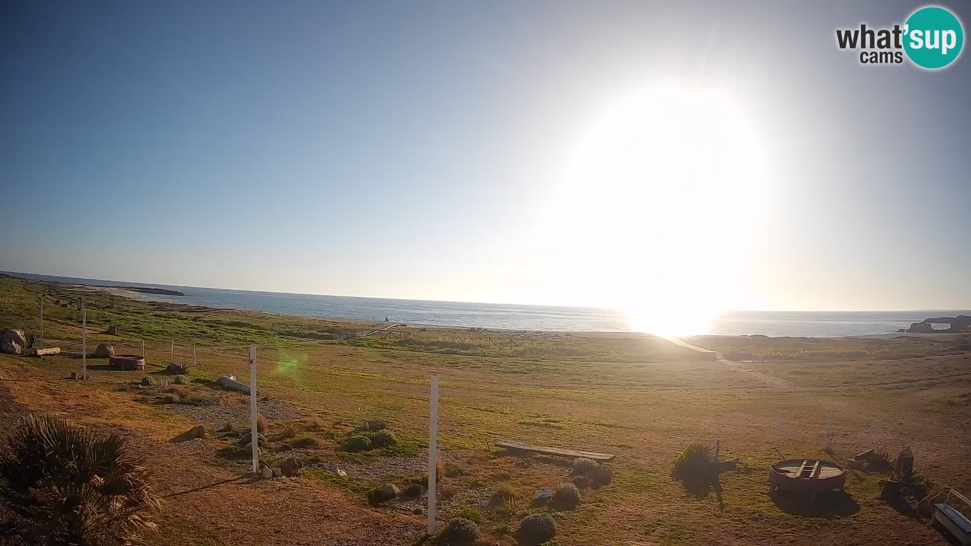 Strand Is Arutas webcam | Oristano – Sardinien