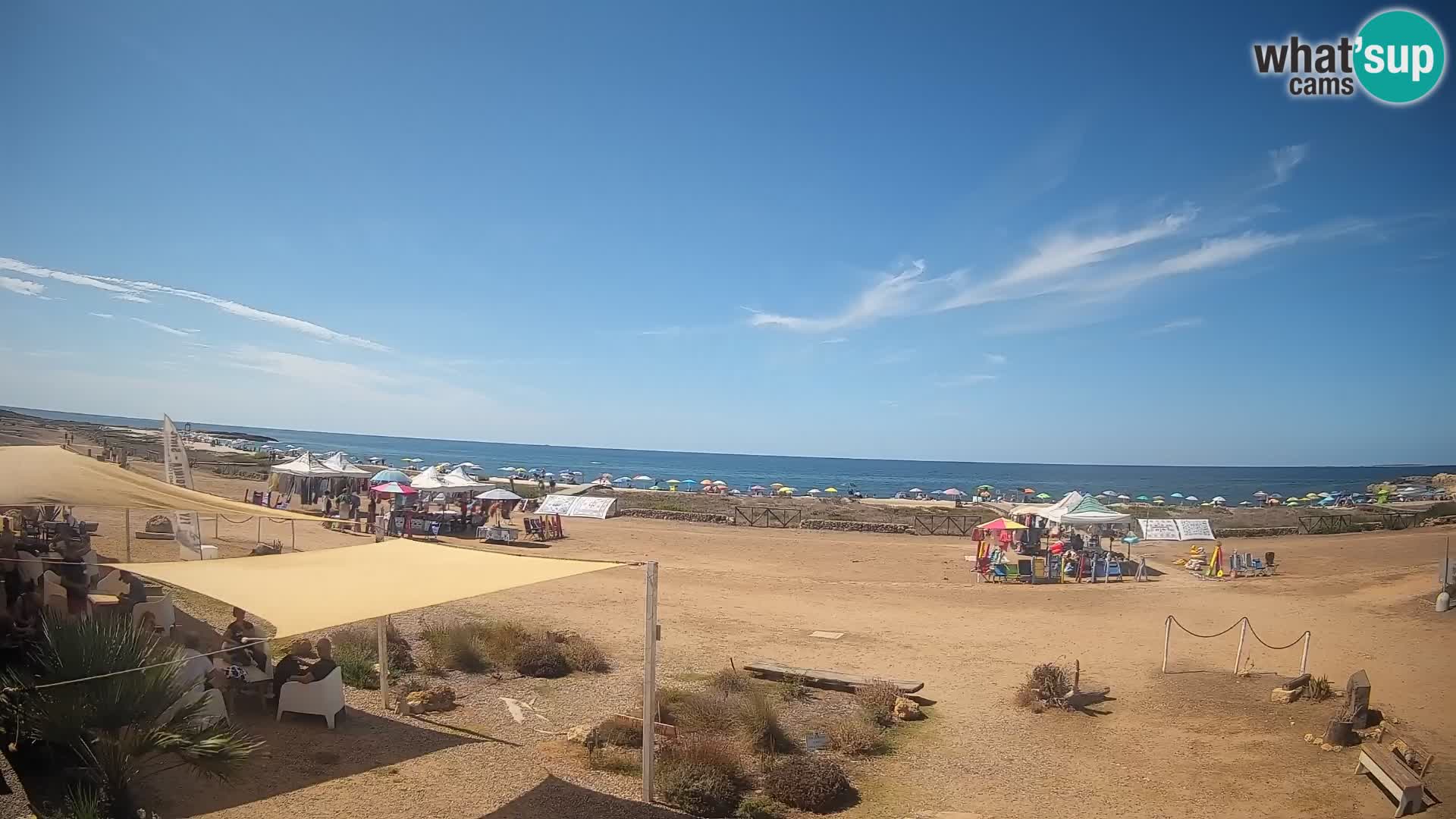 Strand Is Arutas webcam | Oristano – Sardinien