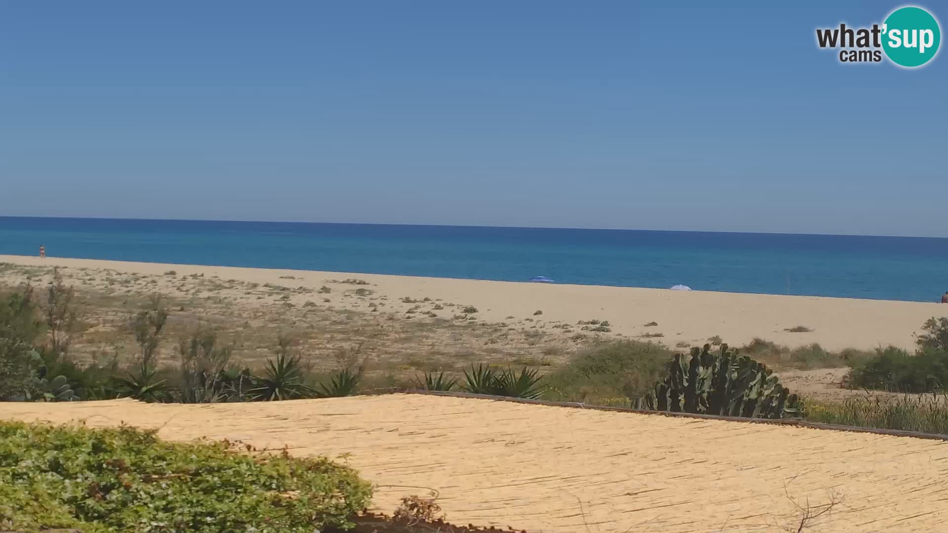 Spletna kamera Marina di Orosei – plaža v Sardiniji – Italija