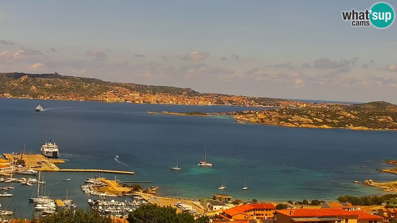 Sardinija u živo web kamera Palau – Panoramski pogled