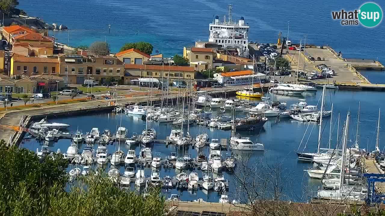 Sardinija u živo web kamera Palau – Panoramski pogled