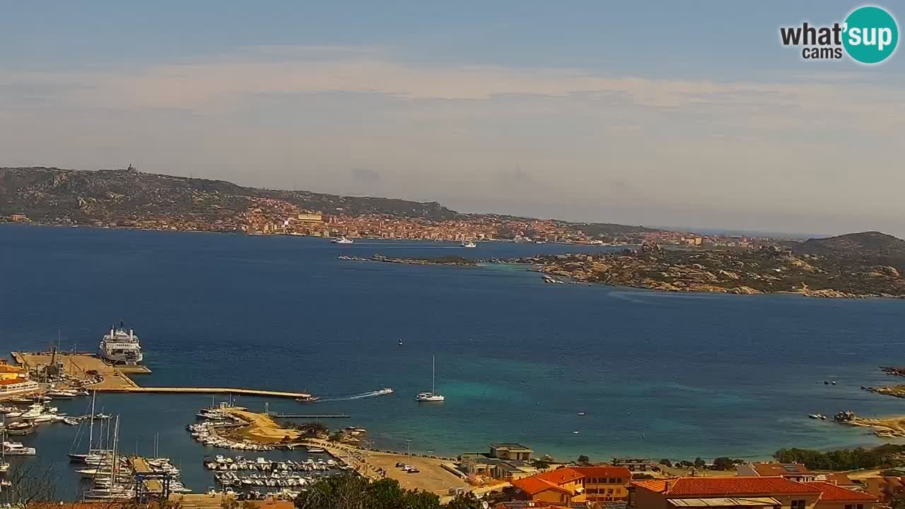 Sardinija v živo spletna kamera Palau – Panoramski pogled