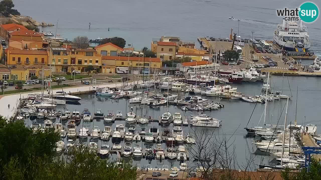 Sardinija v živo spletna kamera Palau – Panoramski pogled