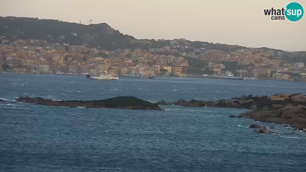 Sardinija v živo spletna kamera Palau – Panoramski pogled