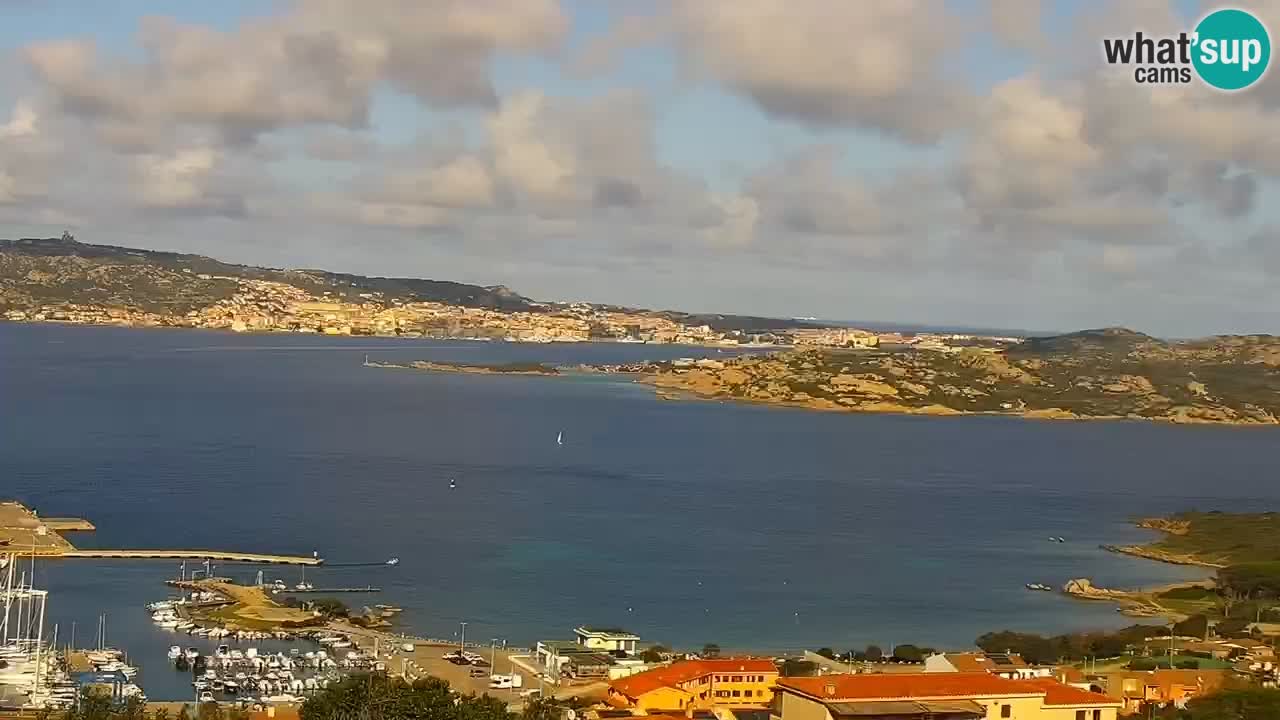 Sardinija v živo spletna kamera Palau – Panoramski pogled