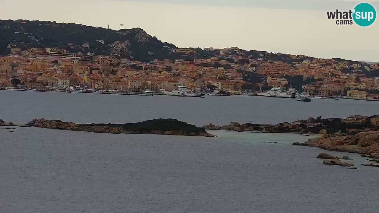 Sardinija v živo spletna kamera Palau – Panoramski pogled