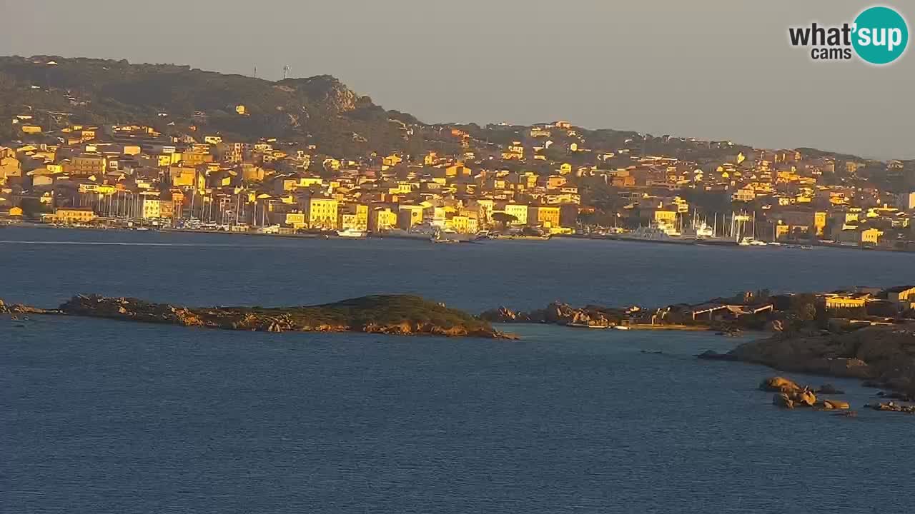 Sardinija v živo spletna kamera Palau – Panoramski pogled