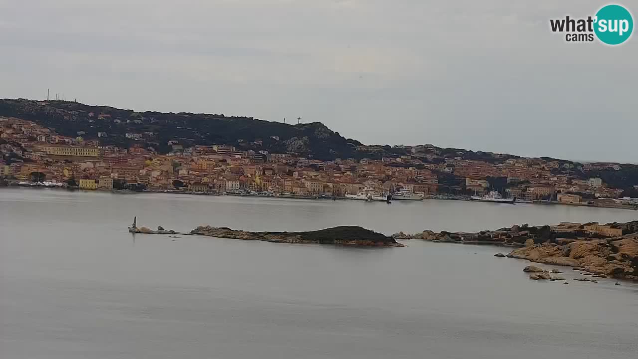 Sardinija v živo spletna kamera Palau – Panoramski pogled